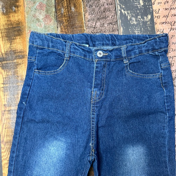 💥 BOGO 💥 Girls Boutique Denim | double frayed hem jeans 12-14 - Picture 4 of 5